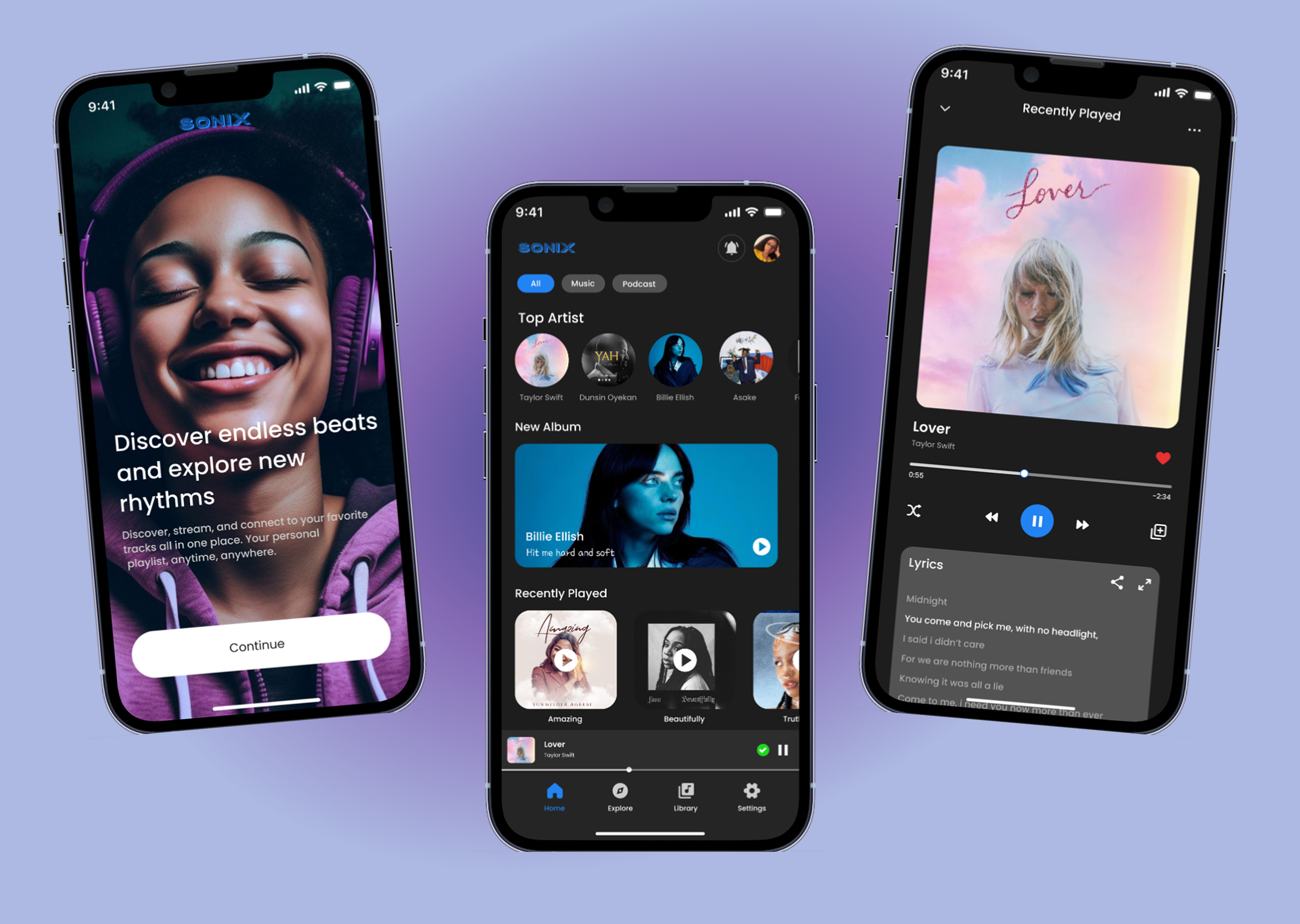 Sonix Music App